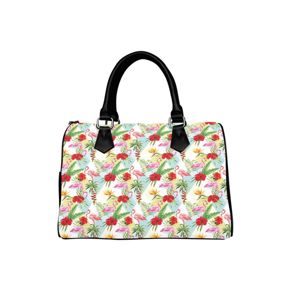 Flamingos Barrel Type Handbag