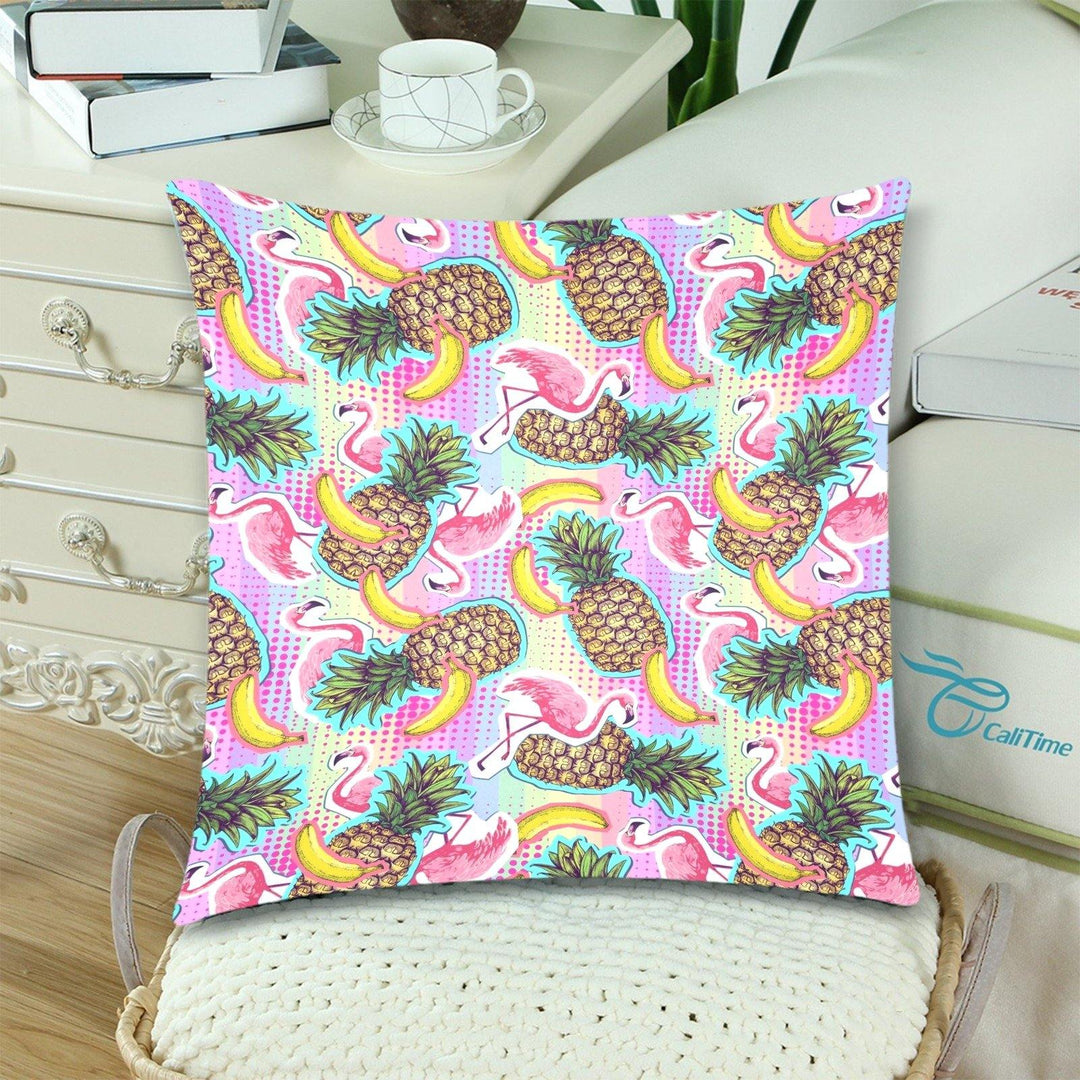 Goin' Troppo Throw Pillow Cover 18"x 18" (Twin Sides) (Set of 2)