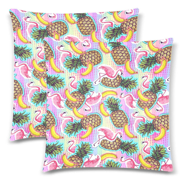 Goin' Troppo Throw Pillow Cover 18"x 18" (Twin Sides) (Set of 2)