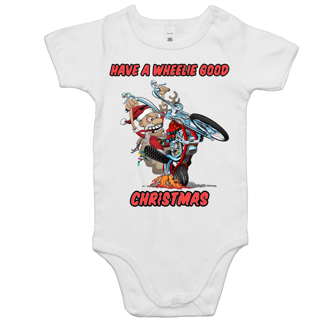 HAVE A WHEELIE GOOD CHRISTMAS - Baby Onesie Romper