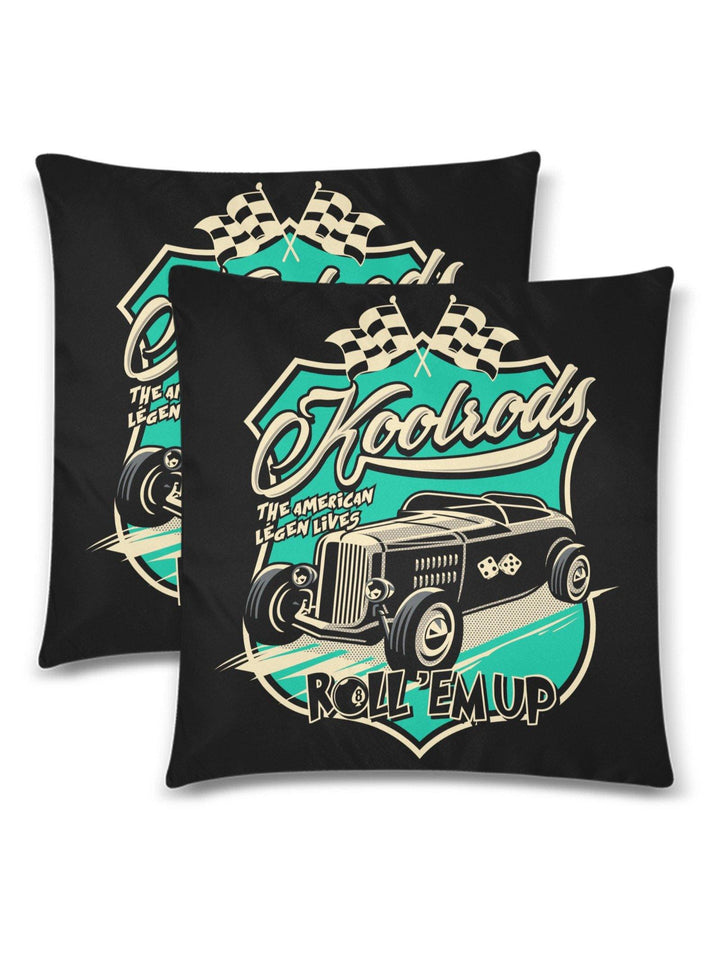 KOOLRODS Throw Pillow Cover 18"x 18" (Twin Sides) (Set of 2)