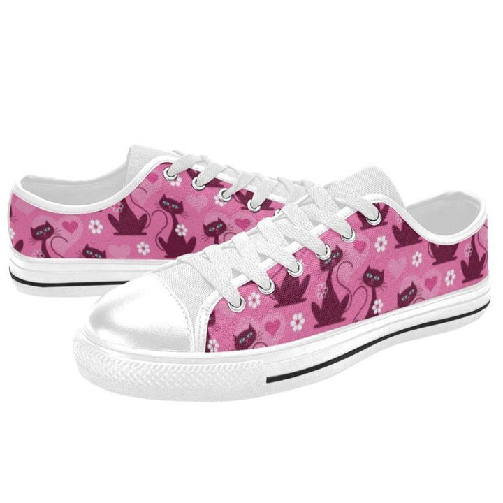 LOVECATS WHITE Retro Style Sneakers
