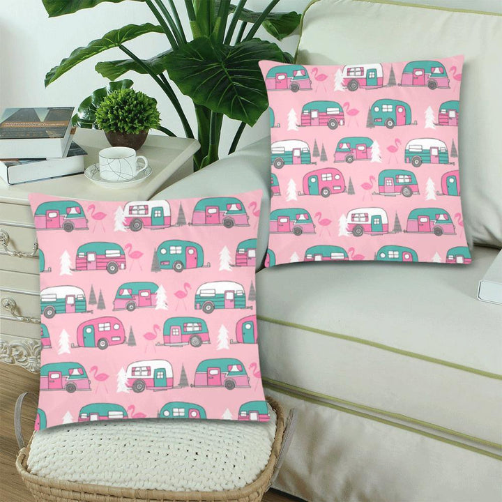 MINGO VANS Throw Pillow Cover 18"x 18" (Twin Sides) (Set of 2)