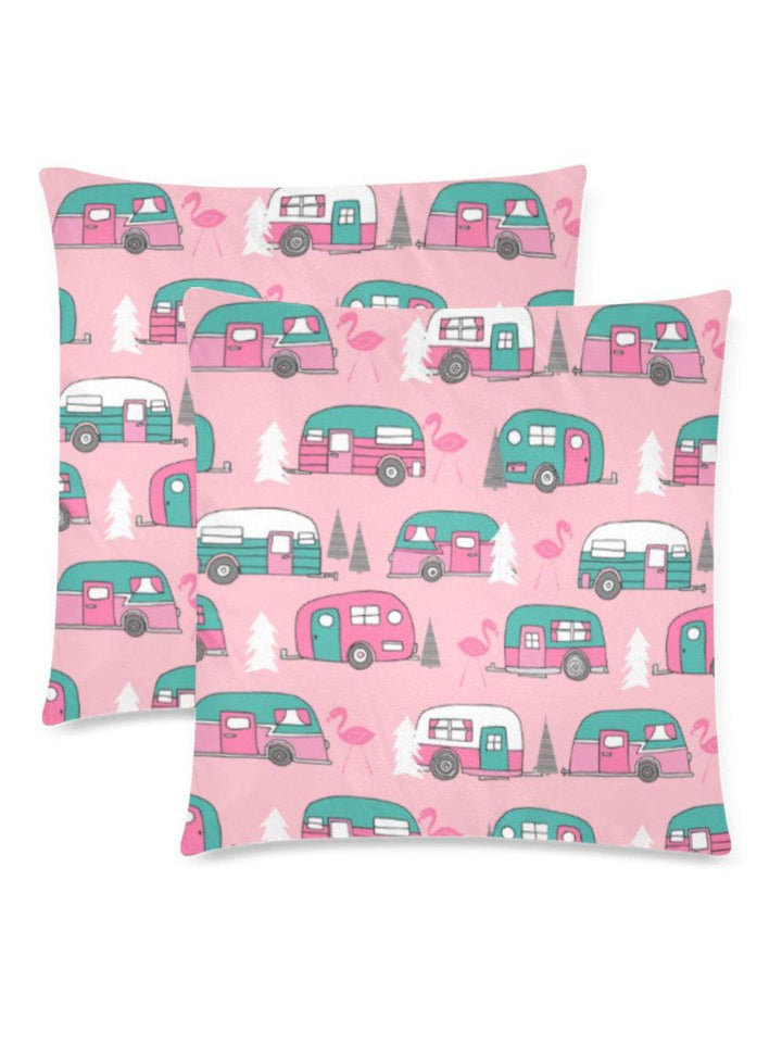 MINGO VANS Throw Pillow Cover 18"x 18" (Twin Sides) (Set of 2)