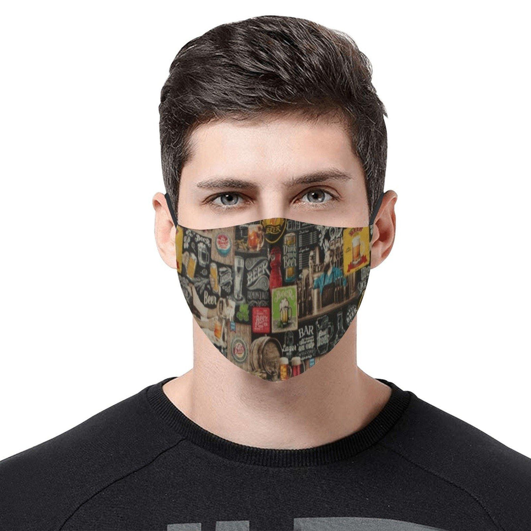 REUSABLE FACE MASKS WITH FILTERS - BEER
