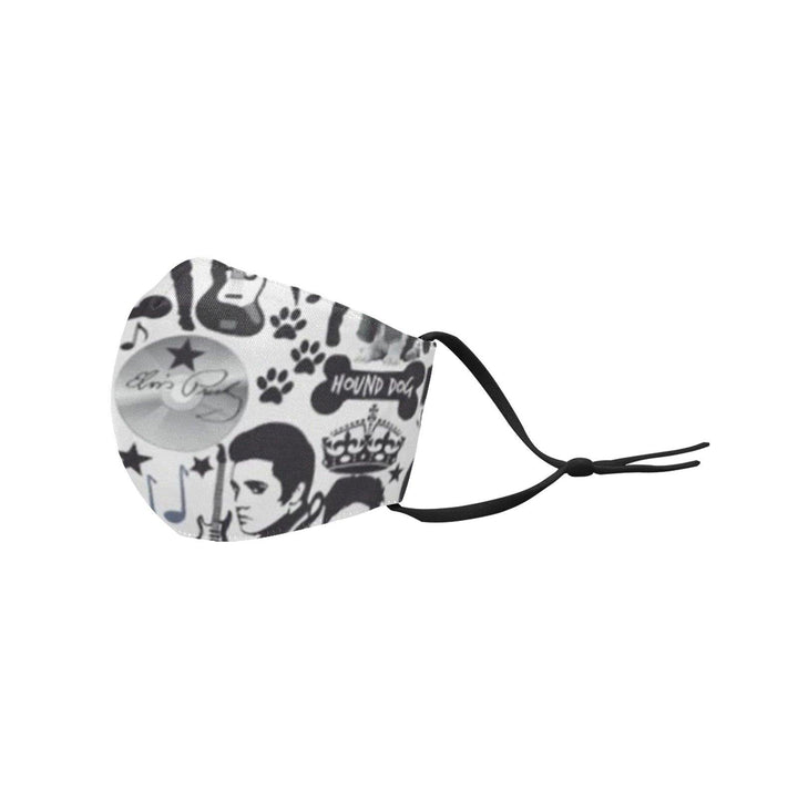 REUSABLE FACE MASKS WITH FILTERS - ELVIS THE KING