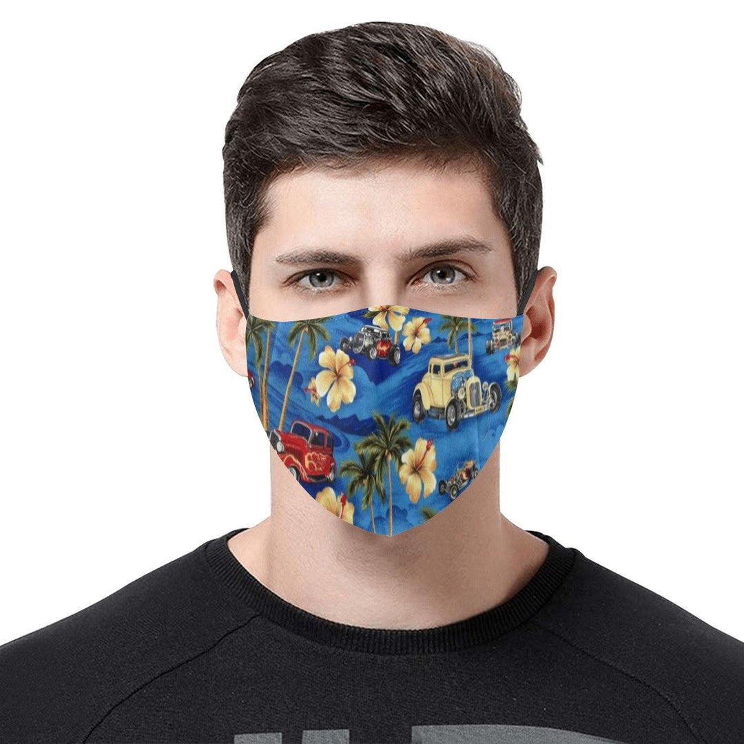 REUSABLE FACE MASKS WITH FILTERS - TROPICAL RODS