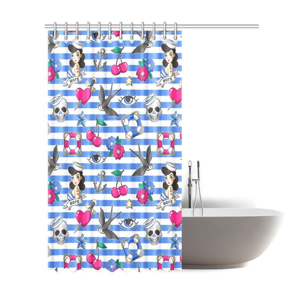 Sailor Gal Shower Curtain 72"x84"