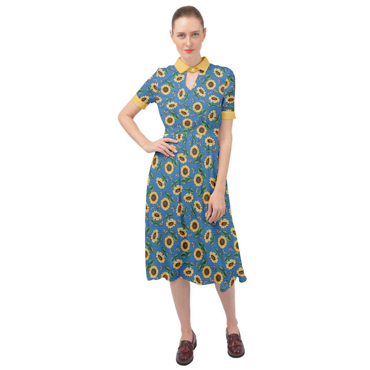 Sunny Bees Ava 1940s Style Vintage Dress