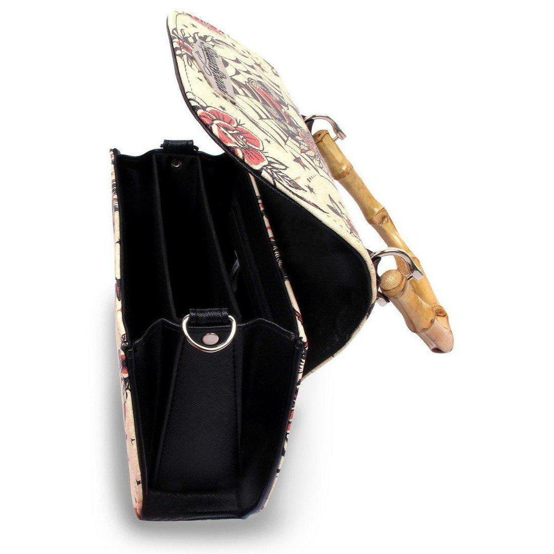 TIKI TIME Vintage Classic bamboo handle purse